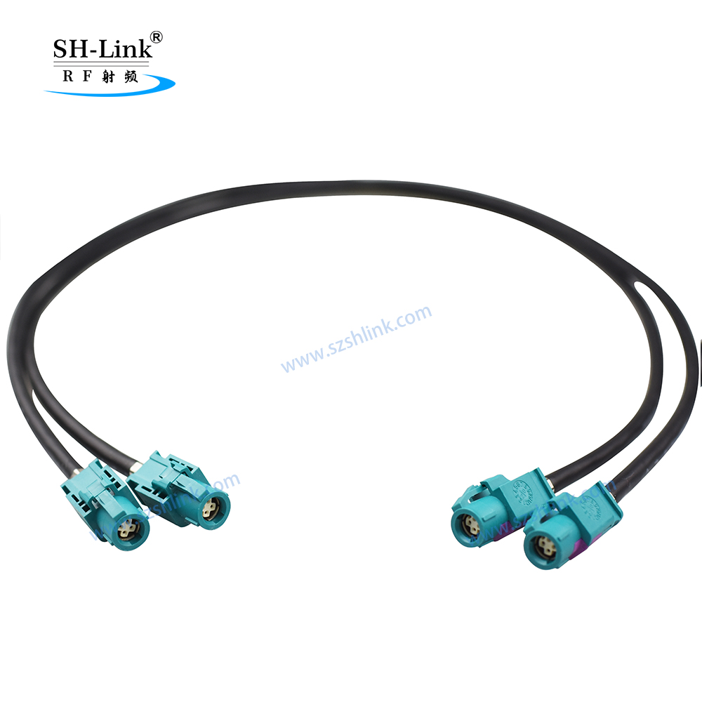 RF Coaxial Hsd Female Jack to Jack Cable Assembly 100 Ohm